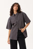 Afends Static - Short Sleeve Shirt - Black Stripe