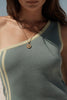 Afends Tiana - One Shoulder Top - Antique Blue