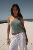 Afends Tiana - One Shoulder Top - Antique Blue