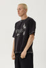 Afends Yang - Heavyweight Boxy Tee - Stone Black