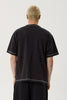 Afends Yang - Heavyweight Boxy Tee - Stone Black
