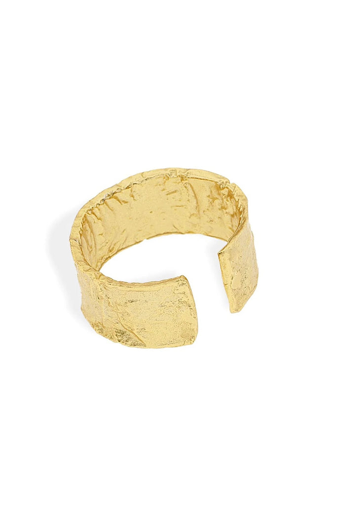 ARMS OF EVE JEWELLERY ARMS OF EVE EROS TEXTURED LARGE RING - GOLD