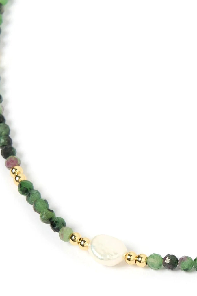 ARMS OF EVE JEWELLERY ARMS OF EVE IMILA GEMSTONE NECKLACE - CLINOZOISITE