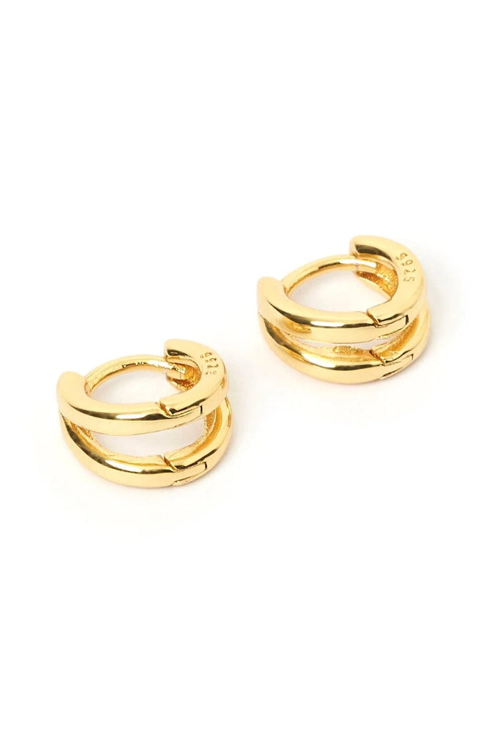 ARMS OF EVE JEWELLERY ARMS OF EVE JEAN HUGGIE EARRINGS - GOLD PLATED