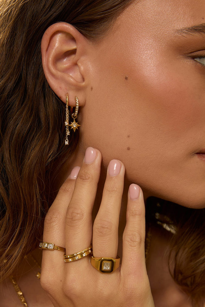 Arms of Eve Astrid Gold Earrings - Gold Plated