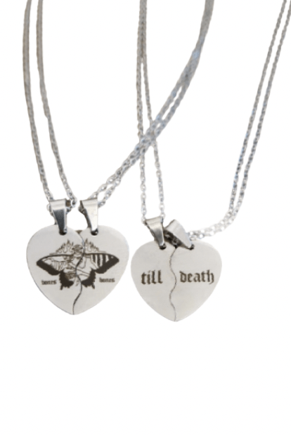 Billy Bones Club NECKLACE BILLLY BONES CLUB TILL DEATH 2.0 NECKLACE - SILVER