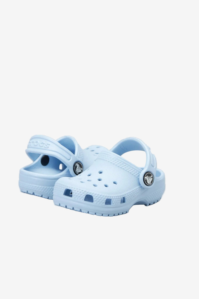 Crocs Toddler Classic Clog - Blue Calcite, pair angled view