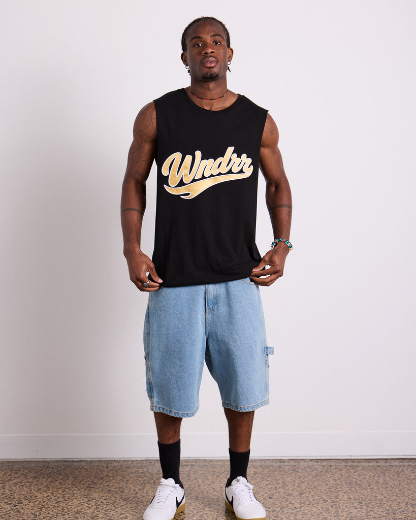 WNDRR Pulse Muscle Tank Black detail (placeholder)