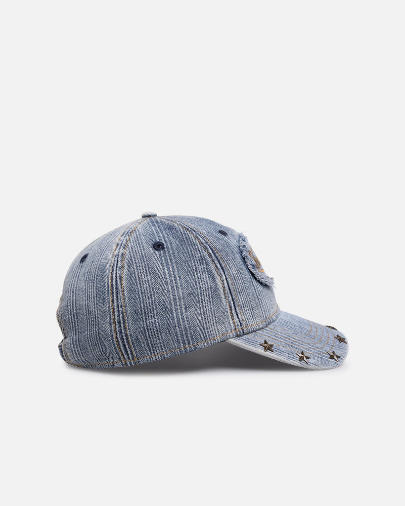 Von Dutch OG Stripe Denim Dad Cap, angle view