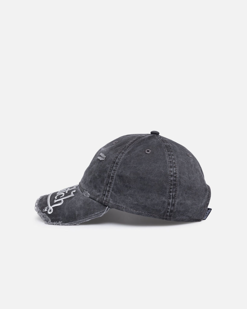 Von Dutch Big Distressed Dad Cap - Black Denim (placeholder photo: Washed Black colourway shown)