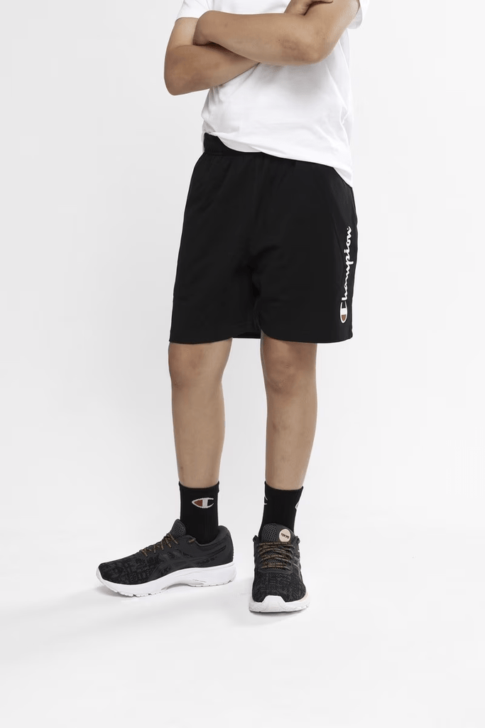 CHAMPION KIDS SHORTS CHAMPION BOYS JERSEY SCRIPT SHORT - BLACK