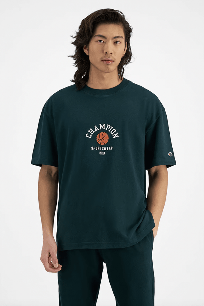 CHAMPION MENS T-SHIRTS CHAMPION HERITAGE CLUBHOUSE TEE - MID FIELD