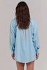 CHARLIE HOLIDAY LADIES TOP CHARLIE HOLIDAY MAPLE SHIRT - SKY BLUE