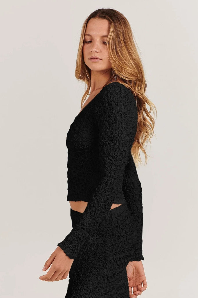 CHARLIE HOLIDAY GABBY TOP - BLACK Pretty Rad Store CHARLIE HOLIDAY GABBY TOP - BLACK Pretty Rad Store