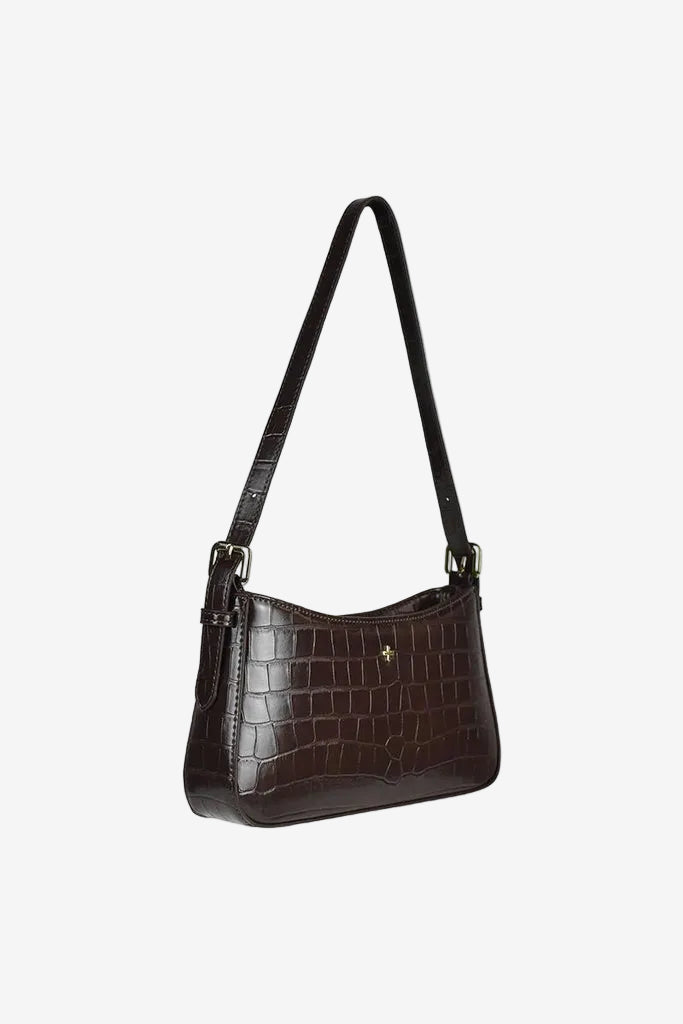 Lilu Chocolate Croc Gold