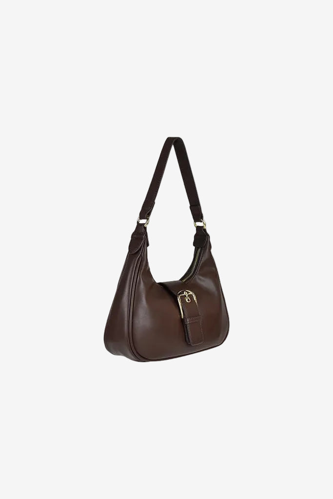 Millie Chocolate PU Gold
