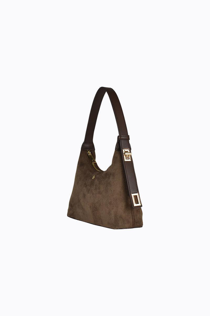 Sylvie Chocolate Suede Gold