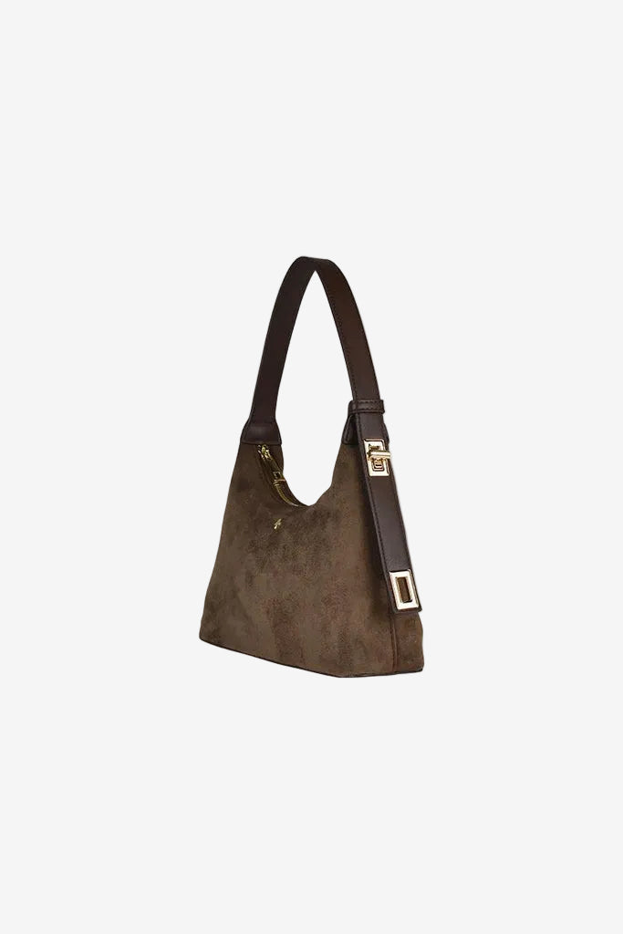 Sylvie Chocolate Suede Gold