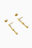 Arms of Eve Coco Gold Earrings - Gold Plated
