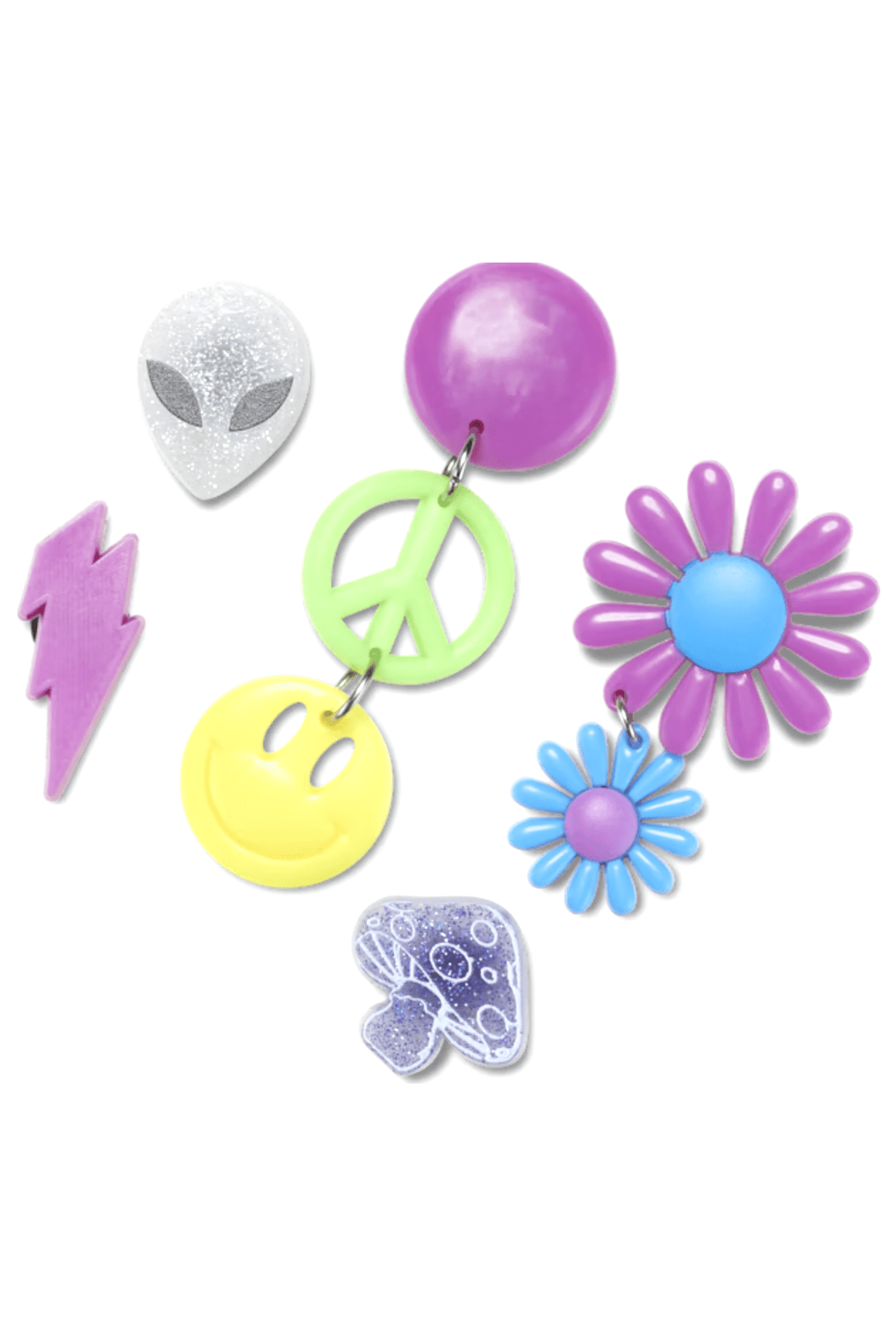 CROCS AT THE FESTIVAL JIBBITZ CHARMS 5PK MULTI Pretty Rad Store