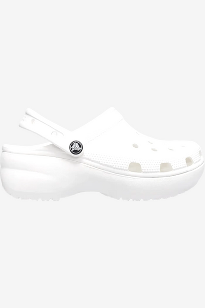CROCS LADIES FOOTWEAR CROCS WOMEN'S CLASSIC PLATFORM CLOG - WHITE