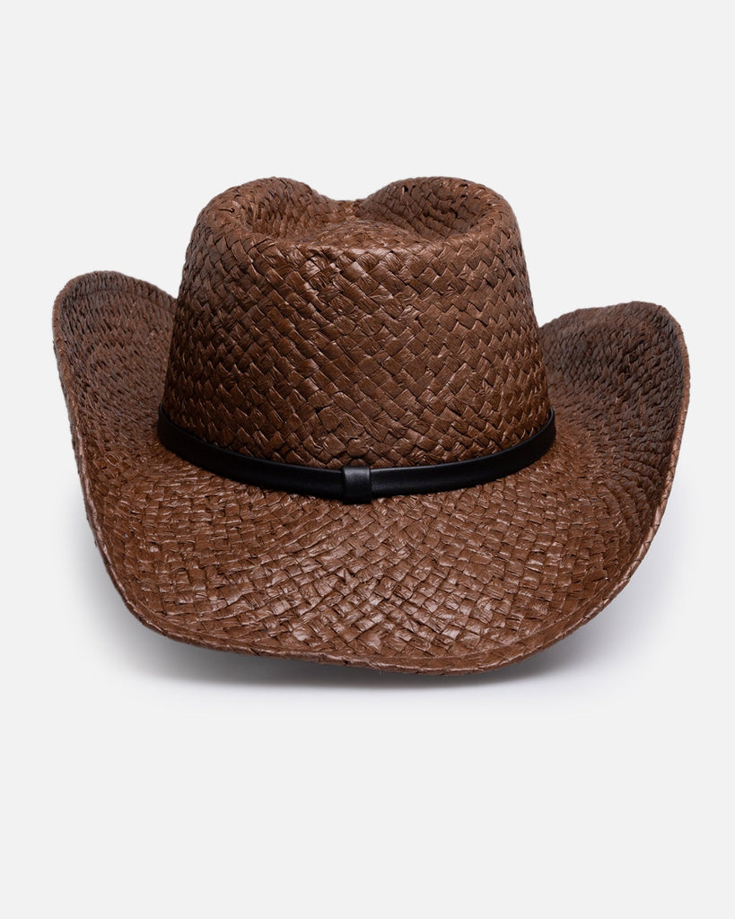 Von Dutch Vintage Ranch Cowboy Hat - Brown/Beige (placeholder photo: Brown colourway shown)