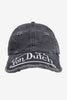 Von Dutch Big Distressed Dad Cap - Black Denim (placeholder photo: Washed Black colourway shown)