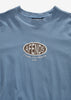 AFENDS Destroyed - Retro Tee - Washed Slate Blue