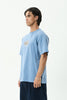 AFENDS Destroyed - Retro Tee - Washed Slate Blue