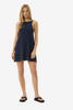 AFENDS Sammy Seersucker Mini Dress - Thea Midnight Check