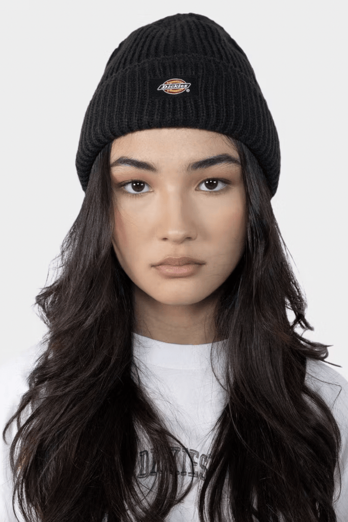 DICKIES CLASSIC LABEL CUFF BEANIE BLACK Pretty Rad Store