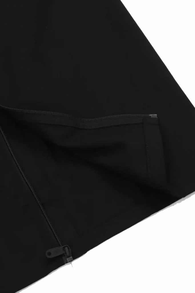 DICKIES MENS BUTTON UP SHIRTS DICKIES 1574 ZIP THROUGH SHORT SLEEVE SHIRT - BLACK