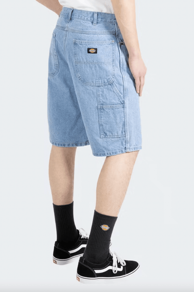 DICKIES MENS SHORTS DICKIES RELAXED FIT 11" CARPENTER DENIM SHORT - LIGHT INDIGO