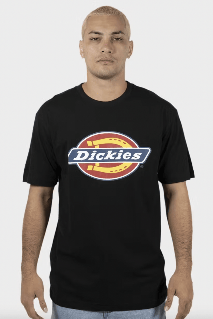 DICKIES MENS T-SHIRTS DICKIES H.S CLASSIC LOGO TEE - BLACK