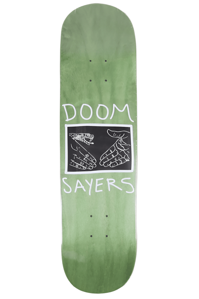 DOOM SAYERS CLUB SKATE COMPLETE DOOM SAYERS CLUB DECK SNAKE SHAKE 8.25 - GREEN