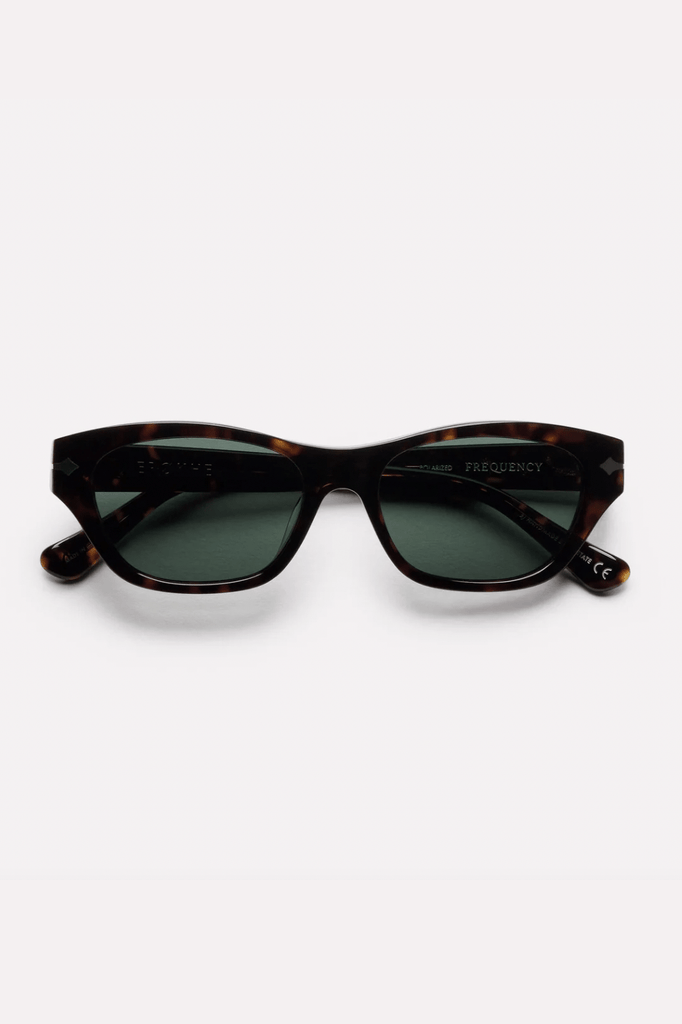 EPOKHE SUNGLASSES EPOKHE FREQUENCY - TORTOISE POLISHED/GREEN POLARSIED