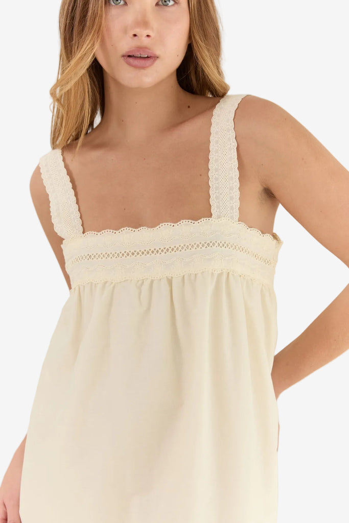 JUNI Francesca Maxi Dress - Soft Daffodil