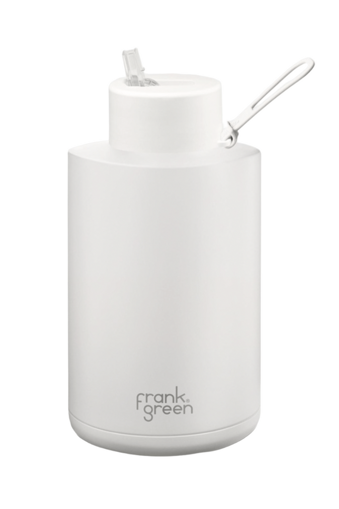 FRANK GREEN BOTTLE FRANK GREEN CERAMIC REUSABLE BOTTLE + STRAW 68oz/2000ml - CLOUD