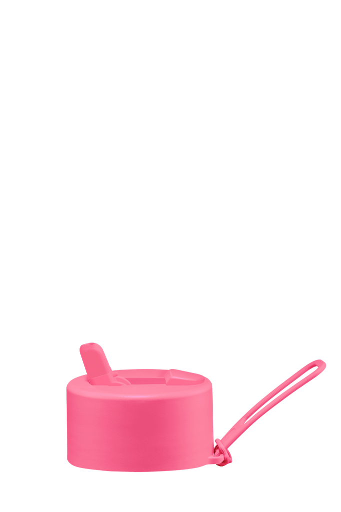 FRANK GREEN BOTTLE FRANK GREEN FLIP STRAW LID AND STRAP PACK -  NEON PINK