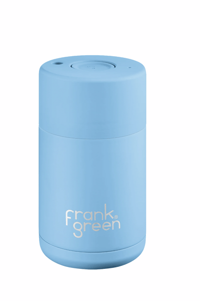 FRANK GREEN CUP FRANK GREEN CERAMIC REUSABLE CUP 10oz/295ml - SKY BLUE