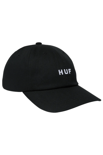 HUF HEADWEAR HUF SET OG CURVE 6 PANEL HAT - BLACK