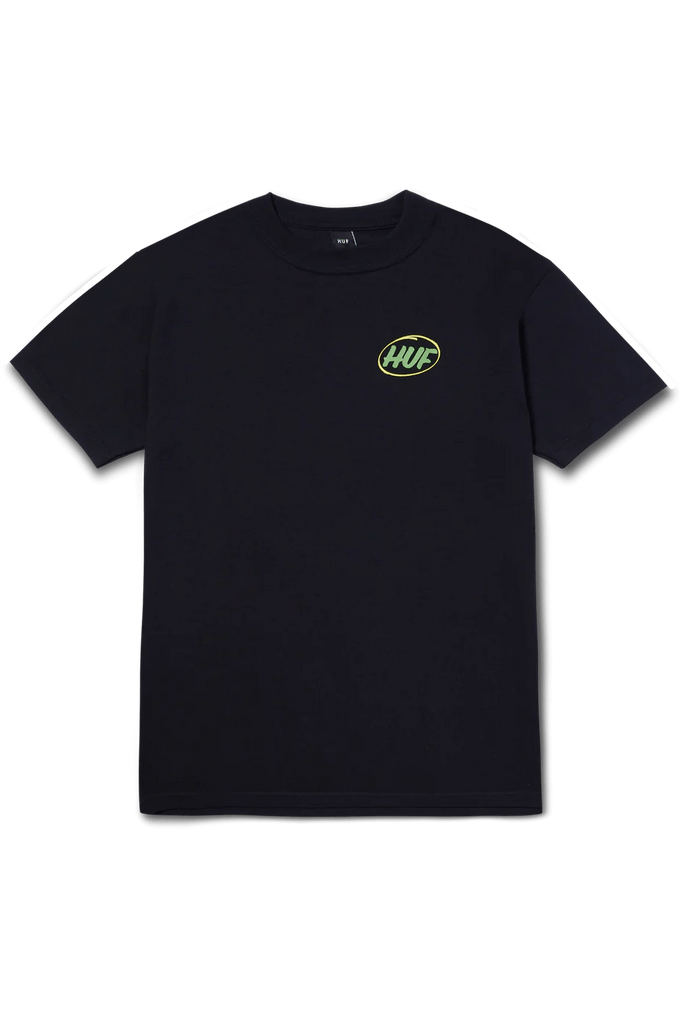 HUF MENS T-SHIRTS HUF LOCAL SUPPORT TEE - BLACK