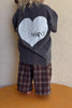 Ssaint Kids Heart Tee - Acid Wash Charcoal