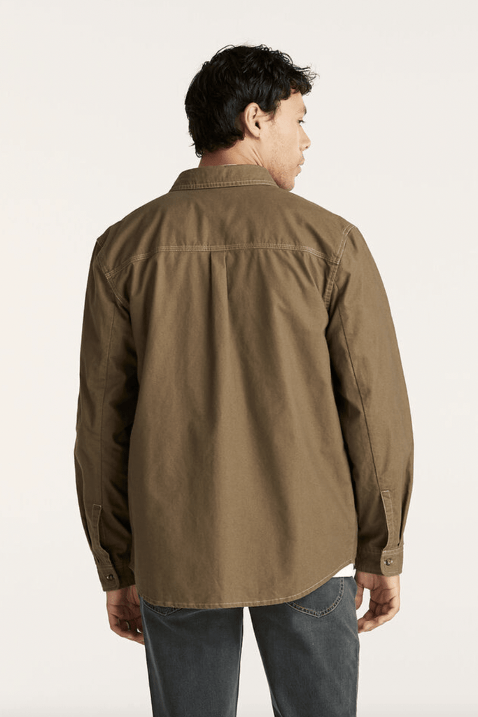 LEE MENS BUTTON UP SHIRTS LEE WORKER SHIRT - BRUSHED BROWN