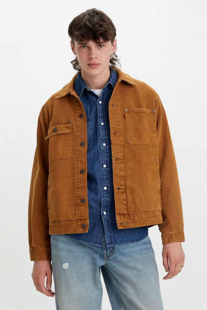 LEVIS JACKET LEVIS SUNRISE TRUCKER - BROWN GARMENT DYE