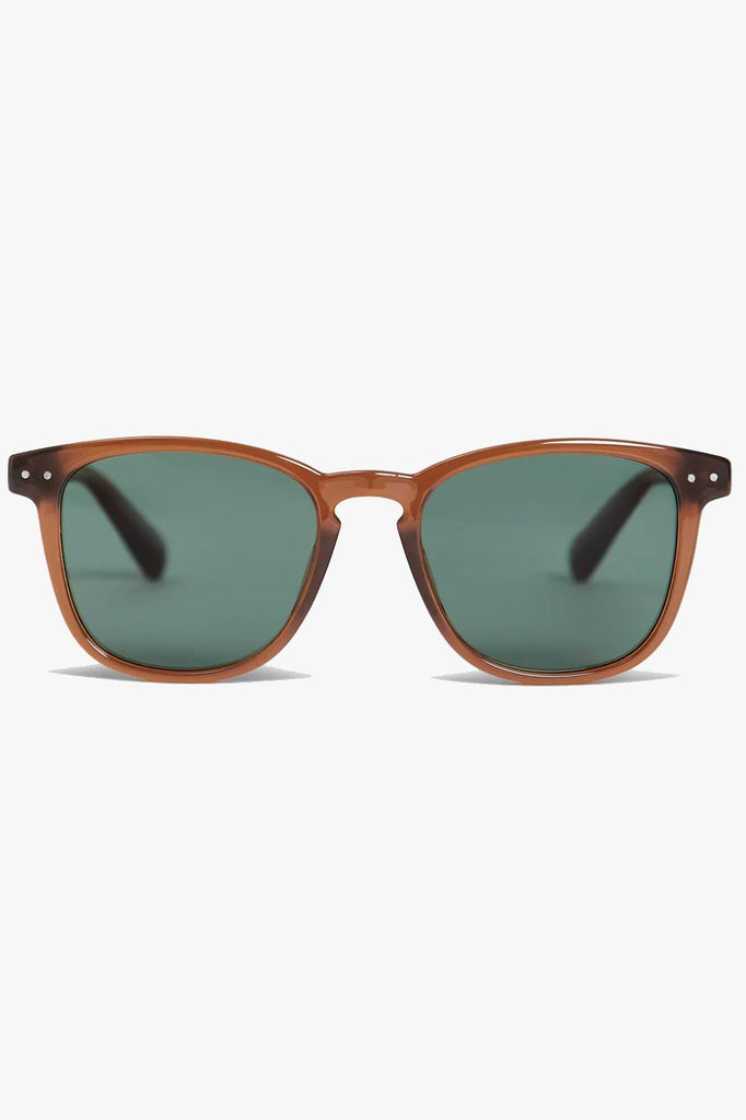 LOCAL SUPPLY SUNGLASSES LOCAL SUPPLY SYD - CARAMEL/GREEN