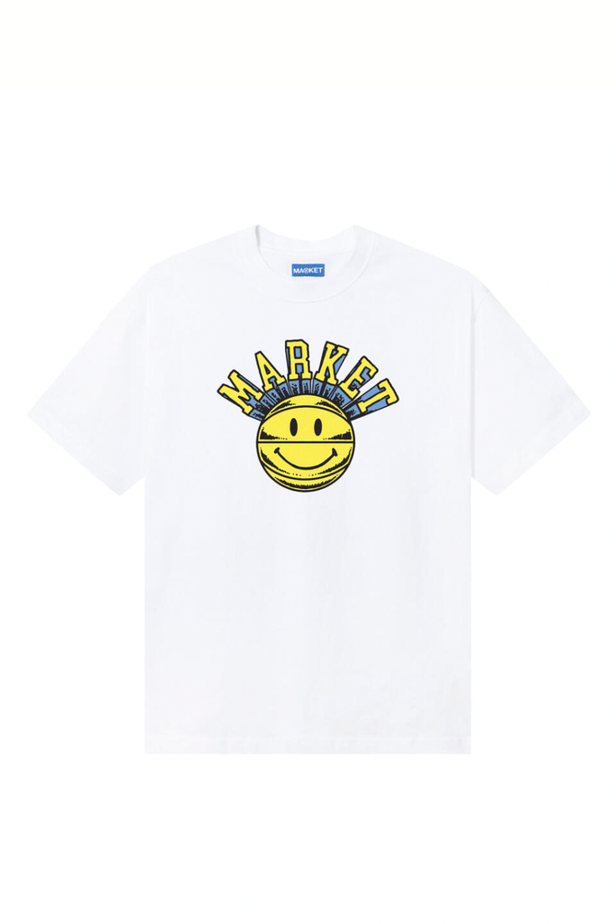 MARKET MENS T-SHIRTS MA®KET SMILEY HOOPS T-SHIRT - WHITE