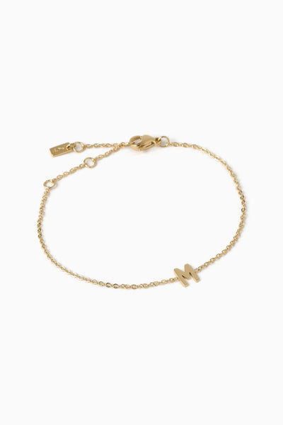 Arms of Eve Mini Initial Gold Bracelet - Gold Plated