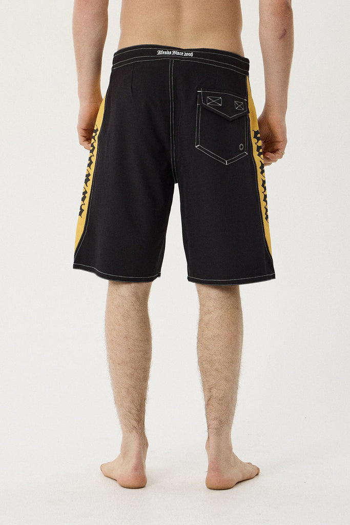 AFENDS Mirror - Surf Related V2 Boardshort 20" - Black