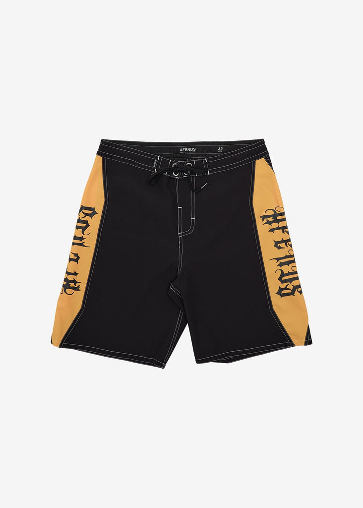 AFENDS Mirror - Surf Related V2 Boardshort 20" - Black